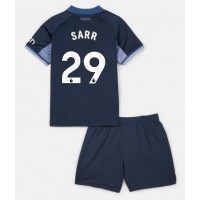 Tottenham Hotspur Pape Matar Sarr #29 Bortaställ Barn 2023-24 Korta ärmar (+ Korta byxor)